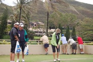 Beautiful mountains in Hawaii at the Mid Pacific Country Club in Lanikai