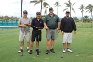 Group pictures on the hole 6 at Mid Pacific Country Club, Hawaii