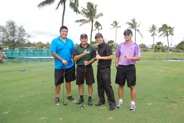 Group pictures at the 6th hole at Mid Pacific Country Club, Hawaii