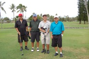 Par 3, group shot on the 6th hole at Mid Pacific Country Club in Lanikai, Hawaii