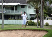 Good job! Stayed out of the bunker. Now that's a great golfer!
