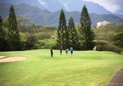 This is a beautiful scene on the 10th hole par 4 at Mid Pacific Country Club