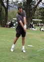 Ready to get that golf ball right down the middle of the fairway.  Mid Pacific Country Club in Lanikai