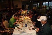 APIII Banquet. Enjoying yummy food after the Golf Tournament