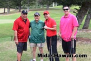 Shaka! All smiles at the 5th annual A.P. III Memorial Golf Tournament at Mid Pacific Country Club.