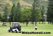 Swing! Golfing teams enjoying their game while helping a good cause at the Midas Hawaii Tony Pereira Memorial Golf Tournament 	