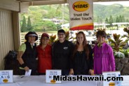 Lovely ladies at the registration desk of the Midas Hawaii Tony Pereira Golf Tournament at Mid Pacific Country Club