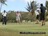 Golf team enjoying their game during the Midas Hawaii 5th Annual APIII Memorial Tournament
