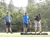 Players are focused on their game at the Midas Hawaii Tony Pereira Golf Tournament