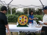 Golfers try their luck on the Midas wheel