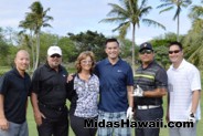 Happy faces enjoying a lovely day at the Mid Pacific Country Club during the annual A.P. III Memorial Golf Tournament