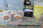 Donations accepted at the Drive Out Hunger Kickoff Event Midas Hawaii Oil Change Auto Repair 062