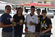 Thank you guys from the Top Value Used Cars on site at the Drive Out Hunger Kickoff Event Midas Hawaii Oil Change Auto Repair 116