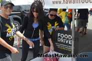 This was one happy to donate customer at the Drive Out Hunger Kickoff Event Midas Hawaii Oil Change Auto Repair 127
