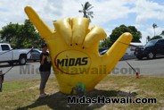 Shaka braddah for donating food to theDrive Out Hunger Kickoff Event Midas Hawaii Oil Change Auto Repair 151