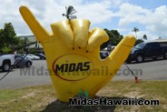Shaka hand for the Drive Out Hunger Kickoff Event Midas Hawaii Oil Change Auto Repair 160