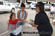 even the little ones like donating at the Drive Out Hunger Kickoff Event Midas Hawaii Oil Change Auto Repair 179