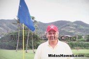 That loving picture of Tony Pereira III at the 4th hole at Mid Pacific Country Club where he had his perfect 