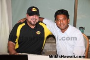 Bob and Shakil from PDC.  One of Tony's best friends helps with the scoring. Mahalo!!!